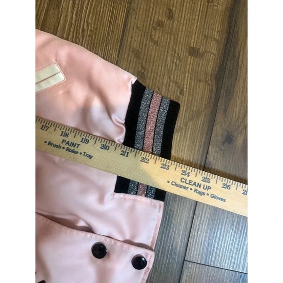 Coach x Keith Haring Reversible Bomber Jacket Pink Satin / Print | Style 30499 - Picture 10 of 11